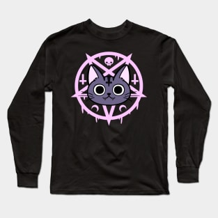 Black Meowgic | Nikury Long Sleeve T-Shirt